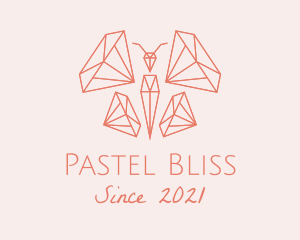 Butterfly Diamond Gem logo design