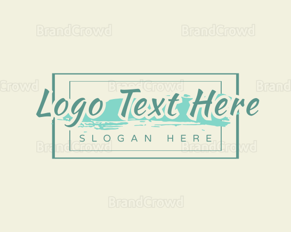 Stylish Skincare Wordmark Logo