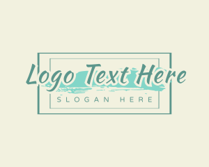 Stylish Skincare Wordmark logo design