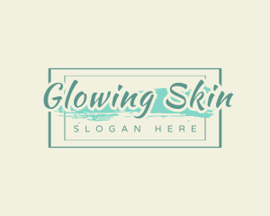 Stylish Skincare Wordmark logo design