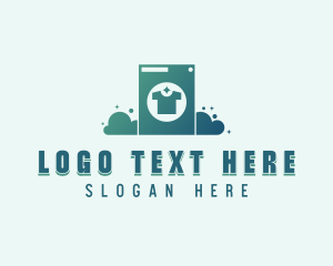 Dry Cleaning - Laundromat Clothes Washer logo design