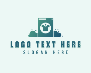 Tshirt - Laundromat Clothes Washer logo design