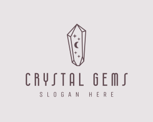 Moon Crystal Jewelry logo design