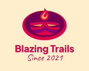 Blazing Flame Torch  logo design