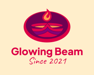 Blazing Flame Torch  logo design