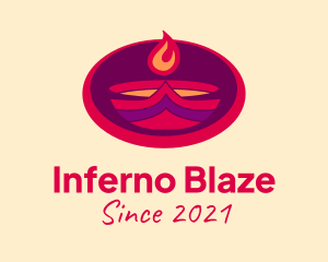 Blazing Flame Torch  logo design