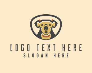 Aussie - Koala Bear Animal logo design