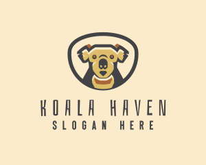 Koala Bear Animal logo design