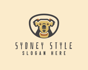 Koala Bear Wildlife logo design