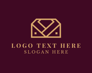 Gemstone - Diamond Jewelry Box logo design