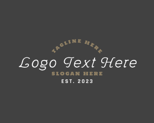 Lettering - Luxury Cursive Brand logo design