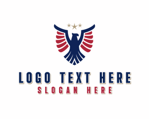 Veteran - Patriotic Eagle Veteran logo design