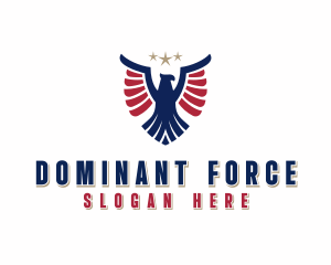 Patriotic Eagle Veteran logo design