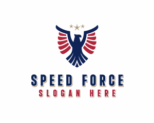 Patriotic Eagle Veteran logo design