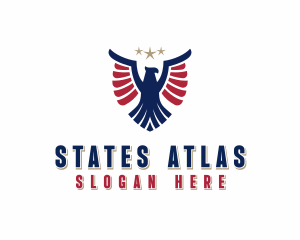 Patriotic Eagle Veteran logo design