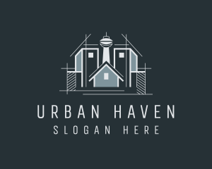 House Skyscraper Building  logo design