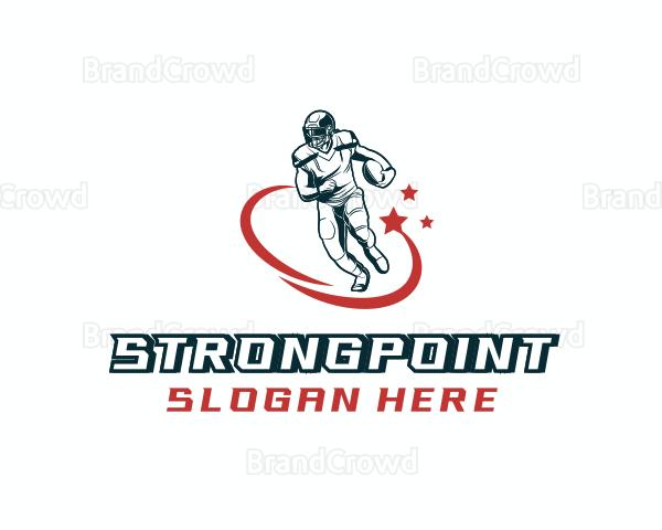 Football Varsity Player Logo