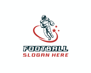 Mitt - Football Varsity Player logo design