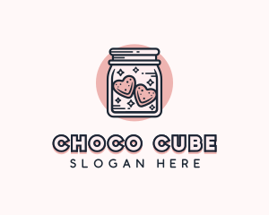 Romantic - Heart Cookie Jar logo design