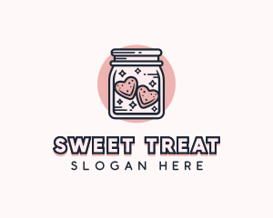 Cookies - Heart Cookie Jar logo design