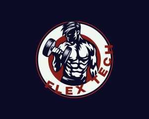 Flex - Strong Man Workout logo design