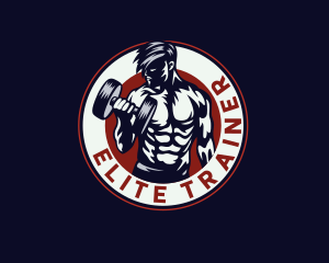 Strong Man Workout Coach logo design