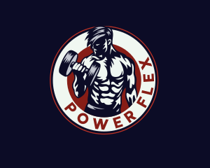 Strong Man Workout Coach logo design