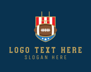 American - American Football Sports logo design