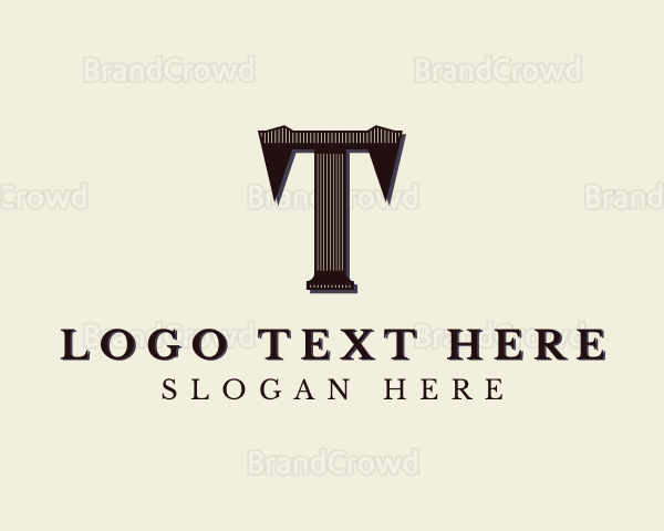 Stylish Studio Brand Letter T Logo