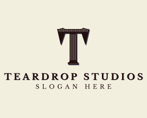 Stylish Studio Brand Letter T logo design