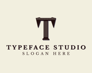 Stylish Studio Brand Letter T logo design