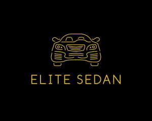 Sedan - Minimalist Sedan Car logo design