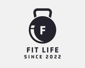 Fitness Kettlebell Gym logo design