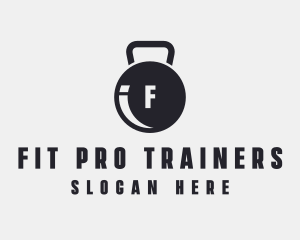 Fitness Kettlebell Gym logo design