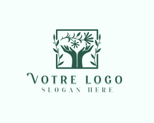 Yogi - Hands Flower Beauty Salon logo design