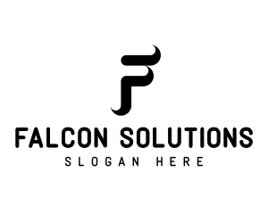 Minimalist Modern Shadow Letter F logo design