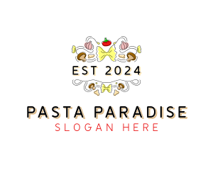 Pasta - Mushroom Pasta Eatery logo design