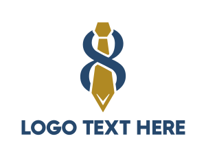 Employee - Abstract Tie Number 8 logo design
