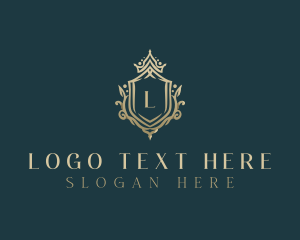 Spa - Luxury Royal Shield logo design