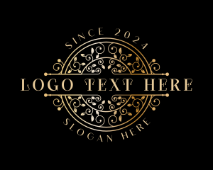 Luxury Ornamental Vine  logo design