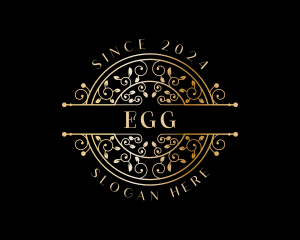 Luxury Ornamental Vine  Logo