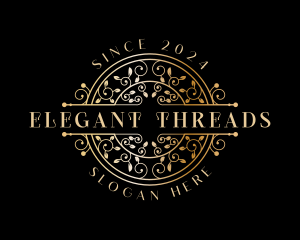 Luxury Ornamental Vine  logo design