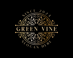 Luxury Ornamental Vine  logo design