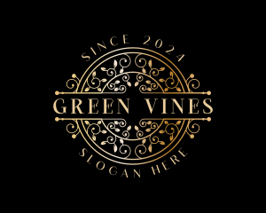 Luxury Ornamental Vine  logo design