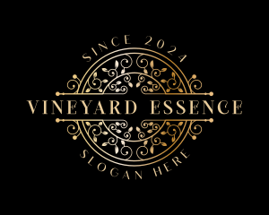 Luxury Ornamental Vine  logo design