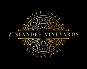 Luxury Ornamental Vine  logo design