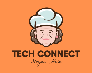 Grandmother Chef Hat Logo