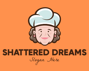 Character - Grandmother Chef Hat logo design
