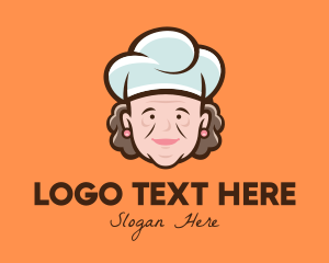 Grandmother Chef Hat Logo