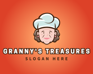 Grandmother Chef Hat logo design